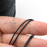 Шнур 1 мм вощеный черный - уменьшенное изображение 3