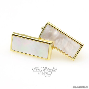 Швензы прямоугольные ОДИС позолота с перламутром - фото изображение товара, artikul: 113535