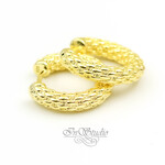 Швензы РИВЕР конго 20х4 мм фактурные позолота - маленькая фотография 2