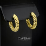 Швензы РИВЕР конго 20х4 мм фактурные позолота - уменьшенное изображение 3