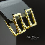 Швензы для серег Сакар фианиты позолота - маленькая фотография 2