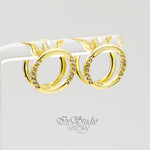 Швензы для серег Сайми фианиты позолота - маленькая фотография 2