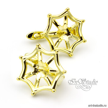 Швензы ПАУТИНА для вклейки позолота - фото изображение товара, artikul: 113487