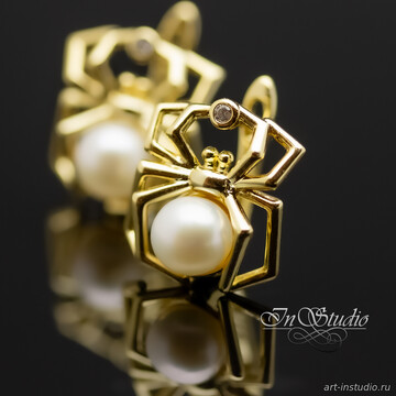 Швензы паук ШАРЛОТТА под вклейку позолота artikul: 113481 photo 4