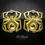 Швензы паук ШАРЛОТТА под вклейку позолота - маленькое фото 1