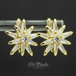 Швензы Бетельгейзе позолота с фианитами - маленькое фото 1