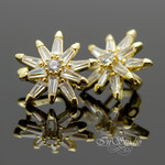 Швензы Бетельгейзе позолота с фианитами - маленькая фотография 2