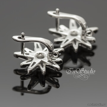 Швензы Бетельгейзе родий с фианитами artikul: 113472 photo 4