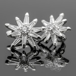 Швензы Бетельгейзе родий с фианитами - маленькая фотография 2