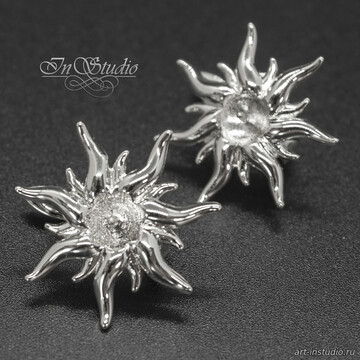 Швензы Солнце Исиды для вклейки родий - фото изображение товара, artikul: 113466