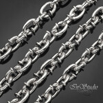 Цепь для украшений Гвоздики 8,7 мм родий - маленькое фото 1