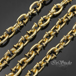 Цепь для бижутерии Гвоздики 8,7 мм позолота - маленькое фото 1