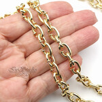 Цепь для бижутерии Гвоздики 8,7 мм позолота - маленькая фотография 2