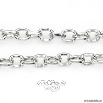 Цепочка якорная для бижутерии LUSSO 4,8 мм родий арт: 113571 фото 2