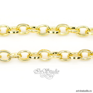 Цепочка якорная для бижутерии LUSSO 4,8 мм позолота арт: 113574 фото 2