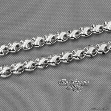 Цепь крупная TOROS 9 мм родиевое покрытие artikul: 113565 photo 4