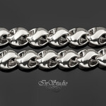 Цепь крупная TOROS 9 мм родиевое покрытие - маленькая фотография 2