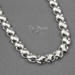 Цепь крупная TOROS 9 мм родиевое покрытие - уменьшенное изображение 3