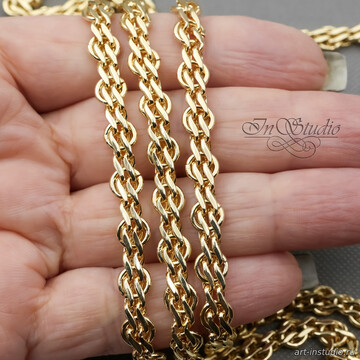 Цепь бижутерная TEFITI 6,4 мм позолота artikul: 113586 photo 4