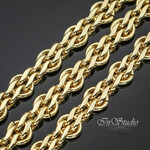 Цепь бижутерная TEFITI 6,4 мм позолота - маленькое фото 1