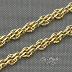 Цепь бижутерная TEFITI 6,4 мм позолота - уменьшенное изображение 3