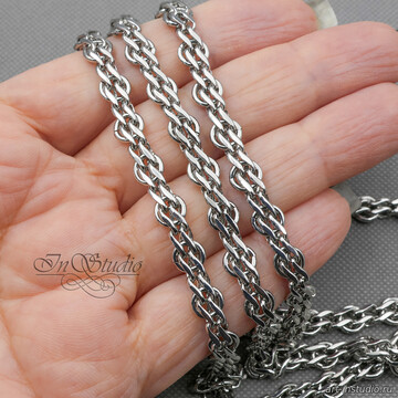 Цепь бижутерная TEFITI 6,4 мм родий code: 113583 изображение 5