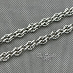 Цепь бижутерная TEFITI 6,4 мм родий - уменьшенное изображение 3