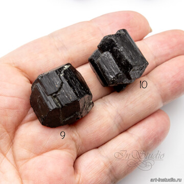 Шерл 21-26 мм черный турмалин необработанные бусины artikul: 106901 photo 4