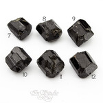 Шерл 21-26 мм черный турмалин необработанные бусины - маленькая фотография 2