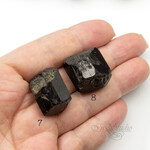 Шерл 21-26 мм черный турмалин необработанные бусины - уменьшенное изображение 3