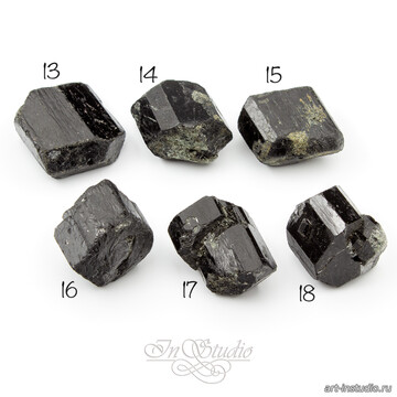 Шерл 22-28 мм черный турмалин необработанные бусины арт: 106902 фото 2