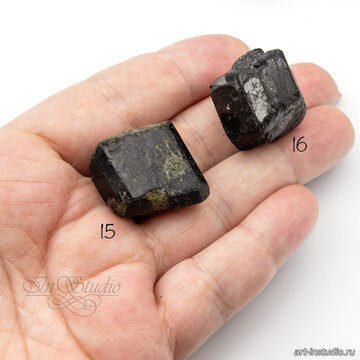 Шерл 22-28 мм черный турмалин необработанные бусины artikul: 106902 photo 4