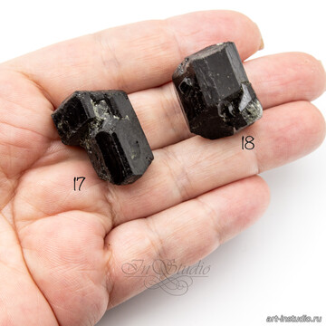 Шерл 22-28 мм черный турмалин необработанные бусины code: 106902 изображение 5