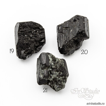 Шерл 20-29 мм черный турмалин необработанные бусины - фото изображение товара, artikul: 106900