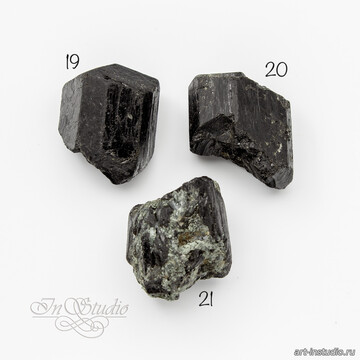 Шерл 20-29 мм черный турмалин необработанные бусины арт: 106900 фото 2