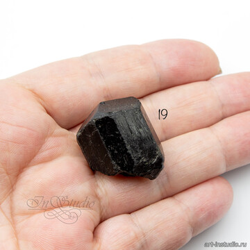 Шерл 20-29 мм черный турмалин необработанные бусины art: 106900 фотография 3