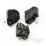 Шерл 20-29 мм черный турмалин необработанные бусины - маленькое фото 1