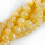 Кальцит натуральный желтый 6 8 10 12 мм бусины шарики - уменьшенное изображение 3