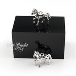 Подвеска кулон для украшений Лошадь 20х16 мм родий - маленькая фотография 2