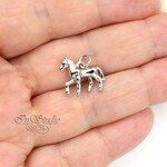 Подвеска Маленькая Лошадка 16х13 мм родий - уменьшенное изображение 3