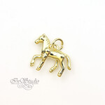 Подвеска Маленькая Лошадка 16х13 мм позолота - маленькая фотография 2