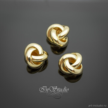 Бусина из металла рондель разделитель 10,5 мм позолота - фото изображение товара, artikul: 113766