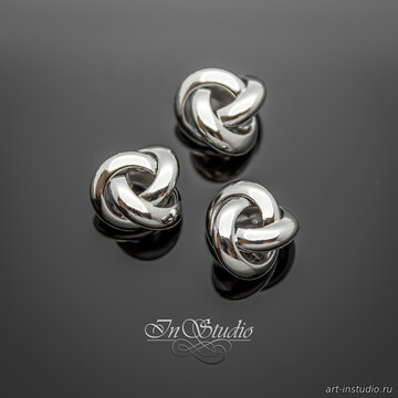 Бусина из металла рондель разделитель 10,5 мм родий - фото изображение товара, artikul: 113763