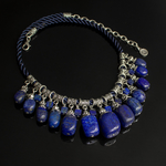 Ожерелье колье Блю Кюрасао из натурального лазурита - маленькое фото 1